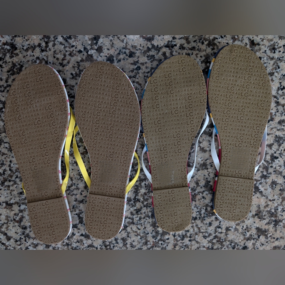 Lauren Conrad Colorful Flip Flops (2) - Picture 4 of 8